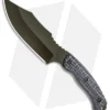 Trouble Blades Custom Bush Bitch Fixed Blade Knife Purple G-10 (5.0" Black)