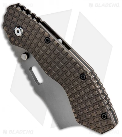 Trouble Blades Custom Debt Collector Cleaver Knife Frag Ti (3.75" Bead Blast 4V) 2 Trouble Blades Custom Debt Collector Cleaver Knife Frag Ti (3.75" Bead Blast 4V) - Image 2