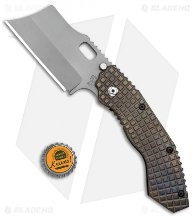 Trouble Blades Custom Debt Collector Cleaver Knife Frag Ti (3.75" SpecWear) 5 Trouble Blades Custom Debt Collector Cleaver Knife Frag Ti (3.75" SpecWear) - Image 5