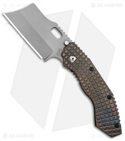 Trouble Blades Custom Debt Collector Cleaver Knife Frag Ti (3.75" SpecWear) 1 Trouble Blades Custom Debt Collector Cleaver Knife Frag Ti (3.75" SpecWear)