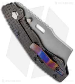 Trouble Blades Custom Debt Collector Cleaver Knife Tron Ti (3.75" Bead Blast 4V) 7 Trouble Blades Custom Debt Collector Cleaver Knife Tron Ti (3.75" Bead Blast 4V) -Benchmade Shop Trouble Blades Custom Debt Collector Cleaver Tron Ti BB BHQ 88437 jr side