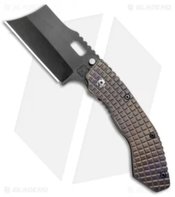 Trouble Blades Custom Debt Collector Knife Frag Ti Orange Clip (3.75" Black)