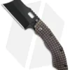 Trouble Blades Custom Debt Collector Knife Frag Ti Bronze (3.75" CruWear Black)