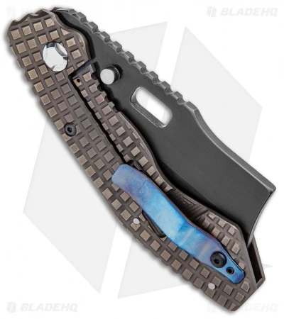 Trouble Blades Custom Debt Collector Knife Frag Ti Bronze (3.75" CruWear Black) 3 Trouble Blades Custom Debt Collector Knife Frag Ti Bronze (3.75" CruWear Black) - Image 3