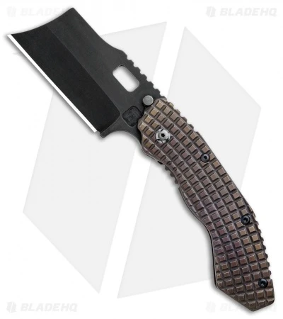 Trouble Blades Custom Debt Collector Knife Frag Ti Bronze (3.75" CruWear Black) 1 Trouble Blades Custom Debt Collector Knife Frag Ti Bronze (3.75" CruWear Black)