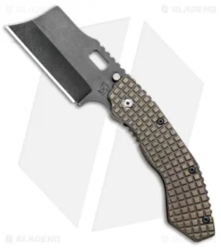 Trouble Blades Custom Debt Collector Knife Frag Ti Red Clip (3.75" Black)