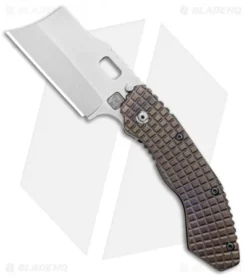 Trouble Blades Custom Debt Collector Knife Frag Ti (3.75" CruWear Satin)