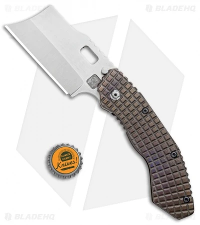 Trouble Blades Custom Debt Collector Knife Frag Ti (3.75" CruWear Satin) 5 Trouble Blades Custom Debt Collector Knife Frag Ti (3.75" CruWear Satin) - Image 5