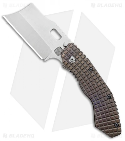 Trouble Blades Custom Debt Collector Knife Frag Ti (3.75" CruWear Satin) 1 Trouble Blades Custom Debt Collector Knife Frag Ti (3.75" CruWear Satin)