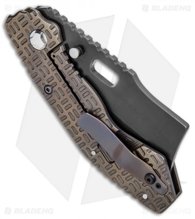 Trouble Blades Custom Debt Collector Knife Tron Ti Bronze (3.75" CruWear Black) 3 Trouble Blades Custom Debt Collector Knife Tron Ti Bronze (3.75" CruWear Black) - Image 3