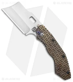 Trouble Blades Custom Debt Collector Knife Tron Ti (3.75" CruWear Satin)