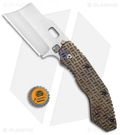 Trouble Blades Custom Debt Collector Knife Tron Ti (3.75" CruWear Satin) 5 Trouble Blades Custom Debt Collector Knife Tron Ti (3.75" CruWear Satin) - Image 5