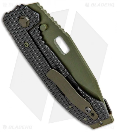 Trouble Blades Custom Full Size Mofo Knife 911 Black Ti (3.75" Dark Green) 3 Trouble Blades Custom Full Size Mofo Knife 911 Black Ti (3.75" Dark Green) - Image 3