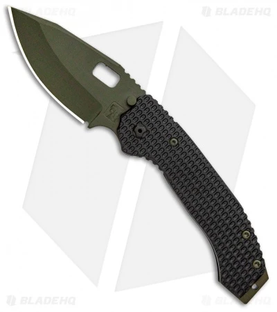Trouble Blades Custom Full Size Mofo Knife 911 Black Ti (3.75" Dark Green) 1 Trouble Blades Custom Full Size Mofo Knife 911 Black Ti (3.75" Dark Green)