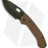 Trouble Blades Custom Full Size Mofo Knife 911 Tan Ti (3.75" Dark Green)