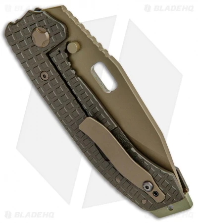 Trouble Blades Custom Full Size Mofo Knife Frag Dark GreenTi (3.75" Light Green) 3 Trouble Blades Custom Full Size Mofo Knife Frag Dark GreenTi (3.75" Light Green) - Image 3