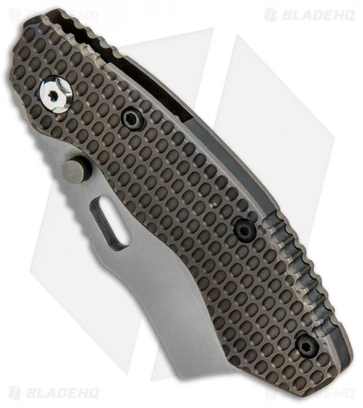 Trouble Blades Custom Lil Debt Collector Cleaver Knife 911 Ti (3" Bead Blast 4V) 2 Trouble Blades Custom Lil Debt Collector Cleaver Knife 911 Ti (3" Bead Blast 4V) - Image 2