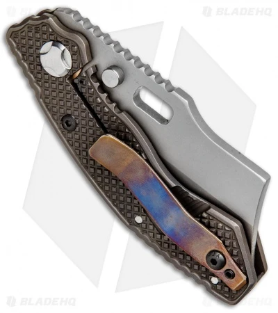 Trouble Blades Custom Lil Debt Collector Cleaver Knife Dgrip Ti (3" Cruwear) 3 Trouble Blades Custom Lil Debt Collector Cleaver Knife Dgrip Ti (3" Cruwear) - Image 3