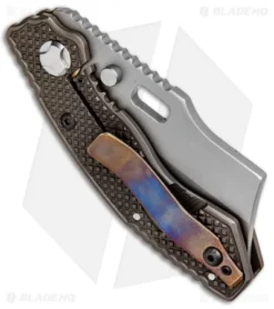 Trouble Blades Custom Lil Debt Collector Cleaver Knife Dgrip Ti (3" Specwear) 7 Trouble Blades Custom Lil Debt Collector Cleaver Knife Dgrip Ti (3" Specwear) -Benchmade Shop Trouble Blades Custom Lil Debt Collector Cleaver Dgrip Ti SpecWear BHQ 79322 jr side