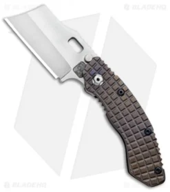 Trouble Blades Custom Lil Debt Collector Cleaver Knife Frag Ti (3" Satin CPM D2)