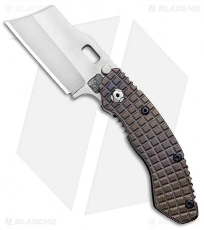 Trouble Blades Custom Lil Debt Collector Cleaver Knife Frag Ti (3" Satin CPM D2) 1 Trouble Blades Custom Lil Debt Collector Cleaver Knife Frag Ti (3" Satin CPM D2)