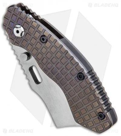 Trouble Blades Custom Lil Debt Collector Cleaver Knife Frag Ti (3" Satin CPM D2) 2 Trouble Blades Custom Lil Debt Collector Cleaver Knife Frag Ti (3" Satin CPM D2) - Image 2