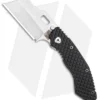Trouble Blades Custom Lil Debt Collector Frame Lock Knife Black Ti. (3.00")
