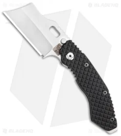 Trouble Blades Custom Lil Debt Collector Frame Lock Knife Black Ti. (3.00")