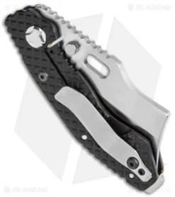 Trouble Blades Custom Lil Debt Collector Frame Lock Knife Black Ti. (3.00") -Benchmade Shop Trouble Blades Custom Lil Debt Collector Knife Satin BHQ 118054 jr side