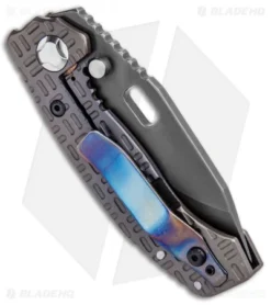 Trouble Blades Custom Lil Mofo Frame Lock Knife Tron Flame Ti (3" Black) 7 Trouble Blades Custom Lil Mofo Frame Lock Knife Tron Flame Ti (3" Black) -Benchmade Shop Trouble Blades Custom Lil Mofo FL Tron Flame Ti Black BHQ 94573 jr side