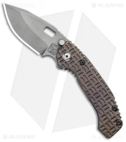 Trouble Blades Custom Lil Mofo Frame Lock Knife Tron Flame Ti (3" Stonewashed)