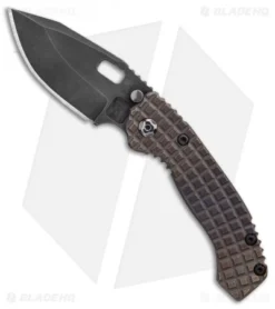 Trouble Blades Custom Mini Mofo Knife Frag Flame Titanium (3.25" Black)