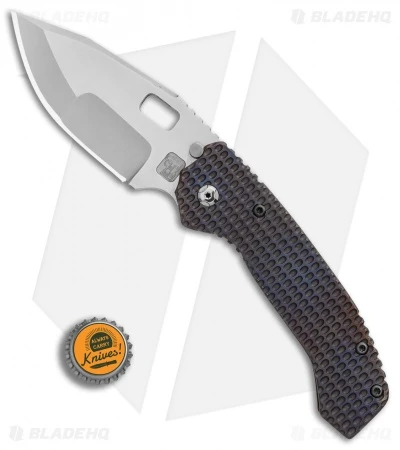 Trouble Blades Custom Mofo Frame Lock Knife 911 Flame Ti (4.1 Two Tone) 4 Trouble Blades Custom Mofo Frame Lock Knife 911 Flame Ti (4.1 Two Tone) - Image 4