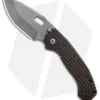Trouble Blades Custom Mofo Frame Lock Knife 911 Ti (3.75" Bead Blast 4V)