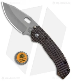 Trouble Blades Custom Mofo Frame Lock Knife Frag Ti (3.75" Bead Blast 4V) -Benchmade Shop Trouble Blades Custom Mofo FL Frag Ti BB BHQ 88440 jr bottlecap