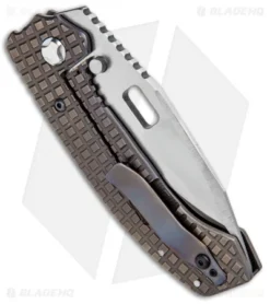 Trouble Blades Custom Mofo Knife Frag Flame Ti (4.1" Satin) 7 Trouble Blades Custom Mofo Knife Frag Flame Ti (4.1" Satin) -Benchmade Shop Trouble Blades Custom Mofo Frag Flame Ti Satin BHQ 94571 jr side