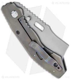 Trouble Blades Custom Debt Collector L Knife Frag Ti #001 (3.75" CruWear) 6 Trouble Blades Custom Debt Collector L Knife Frag Ti #001 (3.75" CruWear) -Benchmade Shop Trouble Blades DC L Frag 3 BHQ 79330 jr side