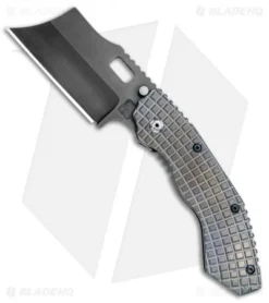 Trouble Blades Custom Debt Collector L Knife Frag Ti #006 (3.75" CruWear Black)