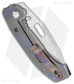 Trouble Blades Custom Mofo L Knife Frag Ti #012 (4.125" CruWear Two-Tone) 6 Trouble Blades Custom Mofo L Knife Frag Ti #012 (4.125" CruWear Two-Tone) -Benchmade Shop Trouble Blades MOFO L FRAG TT Satin BHQ 79340 jr side