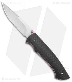 Tuch Knives Sparrowhawk D/A Automatic Knife Carbon Fiber/Purple (2.8" Mirror)