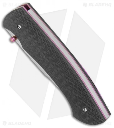 Tuch Knives Sparrowhawk D/A Automatic Knife Carbon Fiber/Purple (2.8" Mirror) 2 Tuch Knives Sparrowhawk D/A Automatic Knife Carbon Fiber/Purple (2.8" Mirror) - Image 2