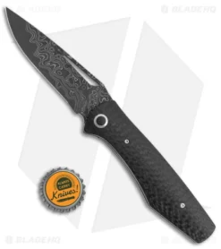 Tuch Umqua Liner Lock Dual Action Auto Knife Carbon Fiber (3.5" Damascus) 9 Tuch Umqua Liner Lock Dual Action Auto Knife Carbon Fiber (3.5" Damascus) -Benchmade Shop Tuch Umqua LL Dual Action Auto CF Damascus BHQ 147524 jr bottlecap