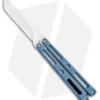 VMX Vallotton/Maverick Custom Balisong Knife Blue Ti (4.25" Satin M390)
