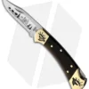 Buck Knives Yellowhorse Custom Buck 112 Elk Lockback Knife Ebony Wood (3" Satin)
