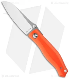 Alan Folts Custom Standard Utility Folder Orange G-10 Knife (3.375" Two-Tone)