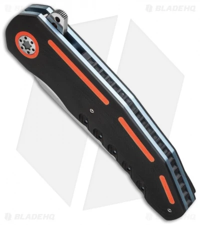 A2 Andre Thorburn/Van Heerden A3-3D Flipper Knife Black/Orange G10 (3.75" Satin) 2 A2 Andre Thorburn/Van Heerden A3-3D Flipper Knife Black/Orange G10 (3.75" Satin) - Image 2