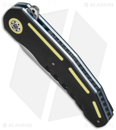 A2 Andre Thorburn/Van Heerden A3-3D Flipper Knife Black/Yellow G10 (3.75" Satin) 2 A2 Andre Thorburn/Van Heerden A3-3D Flipper Knife Black/Yellow G10 (3.75" Satin) - Image 2