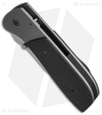 Aaron Frederick Custom Large Tanto Frame Lock Knife Carbon Fiber (4.25" Satin) 3 Aaron Frederick Custom Large Tanto Frame Lock Knife Carbon Fiber (4.25" Satin) - Image 3