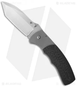 Aaron Frederick Custom Medium Tanto Frame Lock Knife Carbon Fiber (3.50" Satin)