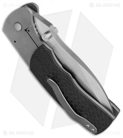 Aaron Frederick Custom Medium Tanto Frame Lock Knife Carbon Fiber (3.50" Satin) 3 Aaron Frederick Custom Medium Tanto Frame Lock Knife Carbon Fiber (3.50" Satin) - Image 3